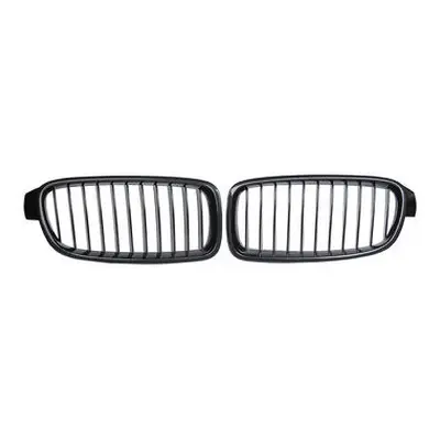 Pair Carbon Fiber ABS Front Kidney Grille For BMW F30 F31 F35 2012-up