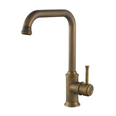 HiendureÃÂ® Antique Brass Finished Antique Kitchen Sink Tap with Swivel Spout