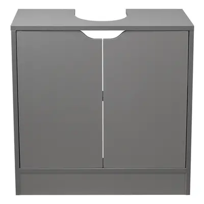 (Grey) Full Pedestal Bathroom Under Cupboard Storage