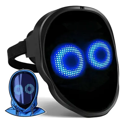 LED Mask Programmable App Control Halloween Costume Party Rave Club