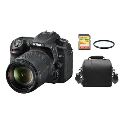 Nikon D7500 Kit Af-S 18-140Mm Ed Vr Dx+64Gb Sd Card+Bag+67Mm Filter