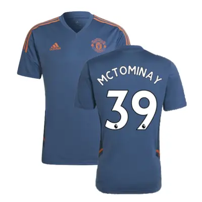 (L) Man Utd Training Shirt (Blue) (McTOMINAY 39)