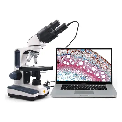 Swift Binocular Compound Microscope SW350B 40X-2500X Magnification Siedentopf Head Research-Grad