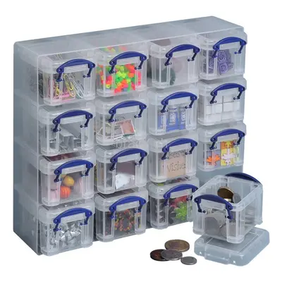 Really Useful X 0.14l Clear Organiser Box