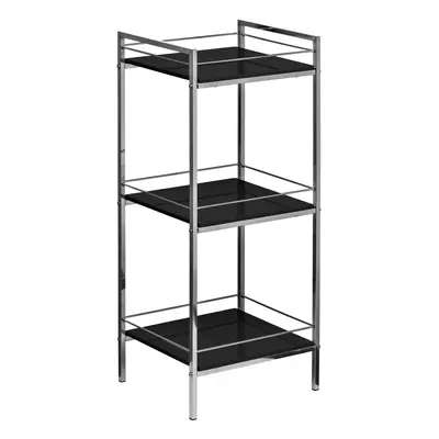 Premier Housewares Tier Black High Gloss Shelf Unit