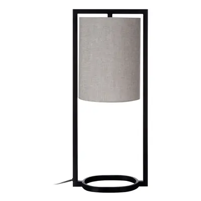 Metal Table Lamp, Minimalist & Elegant Table Lamp for Modern Homes, Grey Shade Modern Table Lamp