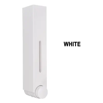 (White, Single cup) Bathroom Liquid Soap Dispenser Wall Mounted For Kitchen Plastic 350ml Shower