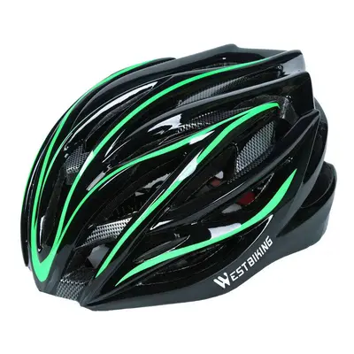 (Green) Bike Helmet Ultralight Integrally Molded Breathable Bicycle Protection Outdoor Cycling H