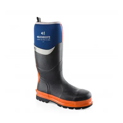 (Blue, (Adults)) Buckler Waterproof Safety Wellington Boots