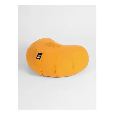 (Yellow) YS Crescent Lotus Organic Zafu Buckwheat Cushion