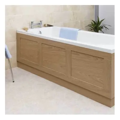 Traditional Bathroom 1700mm Side Bath Panel 15mm Wooden Oak MDF Wood Easy to Cut