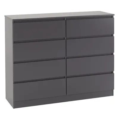 (Grey) Malvern Drawer Chest in White or Grey or Black