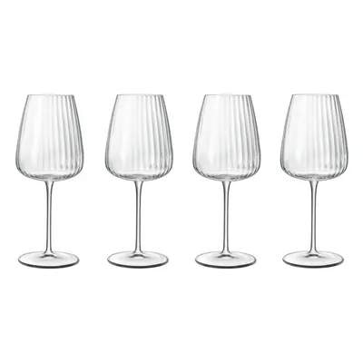 Luigi Bormioli Optica Chardonnay Glasses Set ml, Dishwasher Safe - Pack of