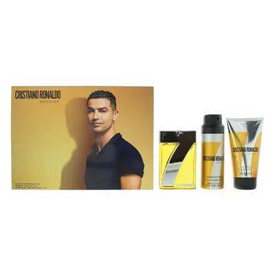 Cristiano Ronaldo Cr7 Discover Piece Gift Set: Eau de Toilette 100ml - Shower Gel 150ml - Body S