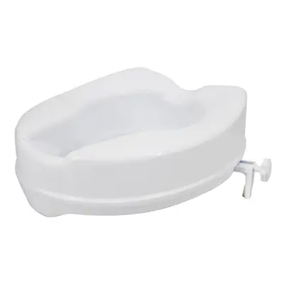 (white, 4in without Lid) Raised Toilet Seat With Lid Lbs Heavy Duty Elevated Toilet Seat With Ti