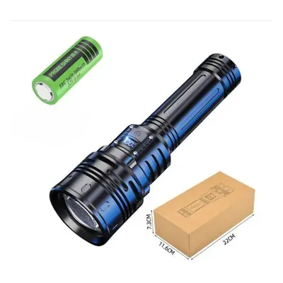 (P90 Short Style+5000mah) 1000lm Torch Light Powerful Led Flashlight Charging Telescopic Focus R