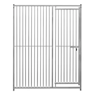 Dog Run Panels With Door Galvanised Steel Pen Fence 1.8m x 1.5m