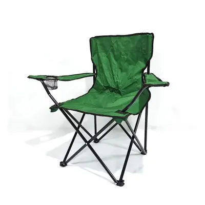 (green) Camping With Backrest Armrest, Leisure Camping, Simple Portable Fishing, Outdoor Folding