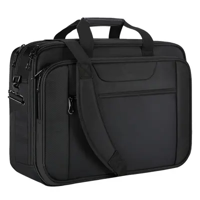 (18 inches, Black) Laptop Bag Laptop Briefcase Fits Up To Inch Laptop Water-Repellent Light