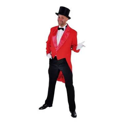 (2XL) Deluxe All Red Tailcoat / Circus Jacket