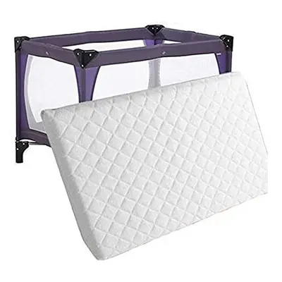 Travel Cot Mattress x x 5cm - Fully Breathable/Removable Anti Allergenic Quilted Cover - Toddler