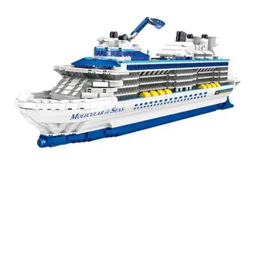 Cruise Liner Ship Sailing Boat Mini Model Building Blocks