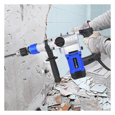 Rotary Hammer Concrete Masonry Power Hammer Drill 3in1 Function Sds-Plus 1080w 4500rpm with Carr