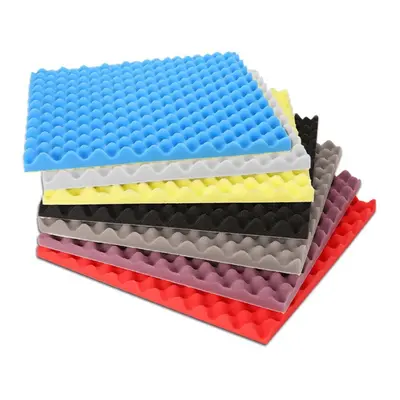 (A:Â Ordinary) 6Pcs 25x25x5cm Acoustic Foam Panel Soundproofing Sound Absorption Sponge for Stud