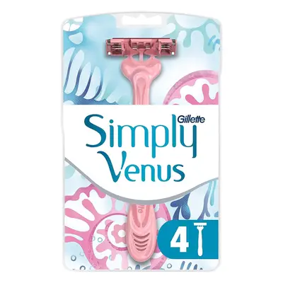 Gillette Simply Venus3 Diposable Razor for Women, Pack of Razors