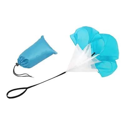 (Blue) Speed Parachute Strength Training Exercise Tool Equipment Umbrella Soccer Football Outdoo