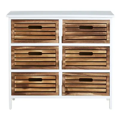 White and Natural Drawer Chest, Contemporary Drawer Chest, Drawers Unit, White Drawer Chest Dres