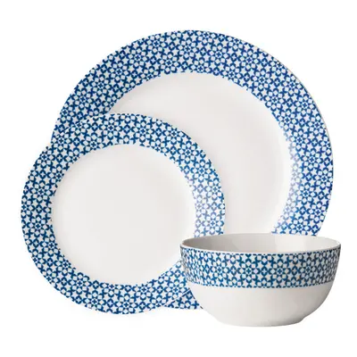 Durable Casablanca Piece Blue Dinner Set MOB, Stylish Set For Dinner, Contemporary Design Crocke