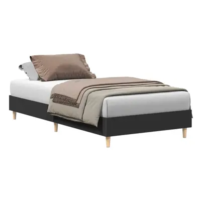 (black, x cm) vidaXL Bed Frame No Mattress Black 140x190 cm Engineered Wood