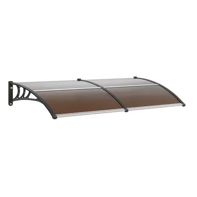 Vevor MCZYPYCZS4080TPECV0 x in. Window Door Awning Canopy, Brown, Black & Silver