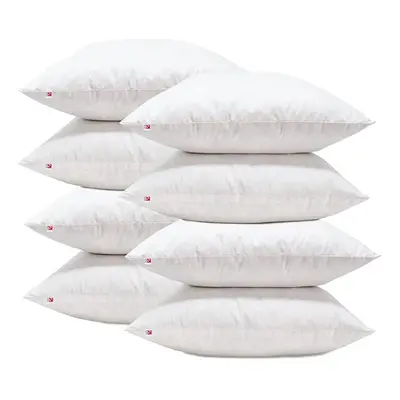 (Pack of 8,18 x - x 45cm) Lancashire Textile Duck Feather Soft Cushion Pads