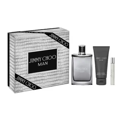 Jimmy Choo Man Pcs Set: 3.3 Eau De Toilette Spray + 0.25 Eau De Toilette Spray + 3.3 Shower Gel 