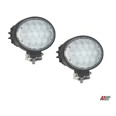 2x Professional Oval 65w Led Work Lights Lamps Flood Beam Digger Tractor Digger