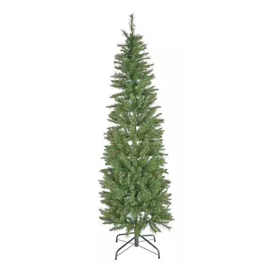 Home 6ft Pre-Lit Natural Look Pop Up Pencil Christmas Tree - Green