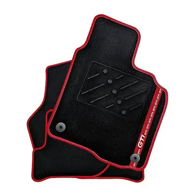 Fully Tailored Car Mats + Red GTI Stripe (1478)