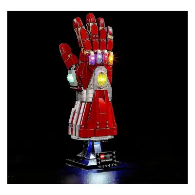 (Luminous Model, Iron Man) Infinity Gauntlet Set Collectible Thanos Glove With Infinity Stones, 