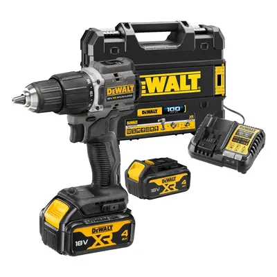 Dewalt DCD100M2T Black 18v XR Brushless Compact Combi Hammer Drill 4AH Year