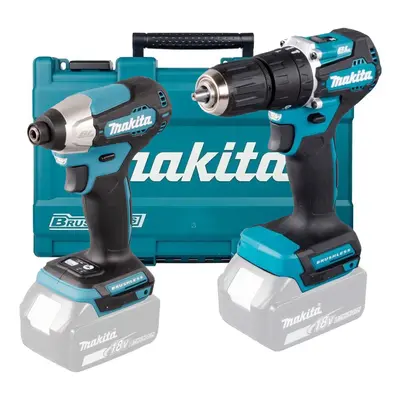 Makita 18v DLX2414 Brushless Kit DHP487 Hammer Drill DTD157 Impact Driver + Case