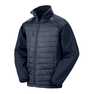 (S, Navy) Result Unisex Adult Compass Softshell Padded Jacket