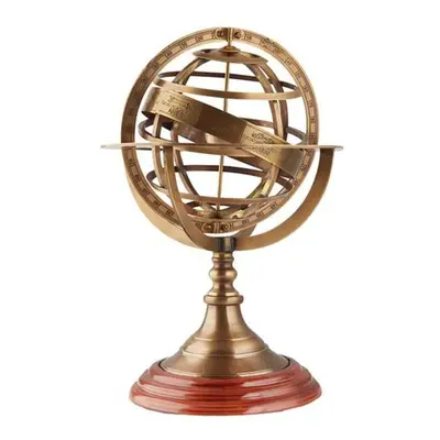 26 Cm Nautical Handcraft Brass Armillary Sphere