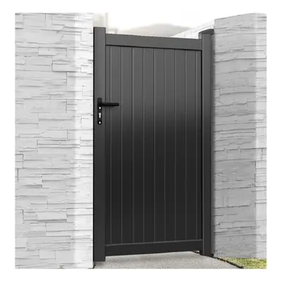 (750mm Wide x 1800mm High) Harrogate Aluminium Black Garden Gate 1800mm High