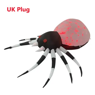 (QM1508-1.8M-UK) Halloween Giant Inflatables Spider 1.8M Built-in LED Lights Ornament Halloween 