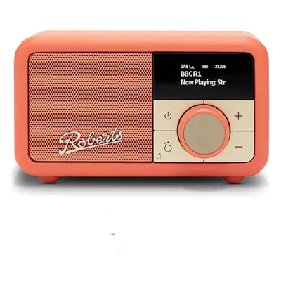 (Pop Orange, NEW MODEL) Portable radio: Bluetooth connection, smart alarm function, retractable 