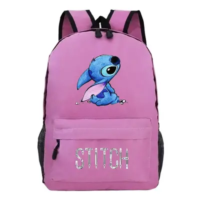 (Pink) Stitch Backpack Rucksack Boys Kids School Student Travel Bags Gift Multicolor