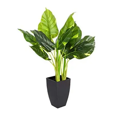 Artificial 75cm Real Touch Pothos Plant in Black Pot