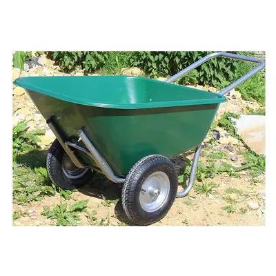 Bristol Tool Company Large Green Wheelbarrow - Ltr / 175kg - With Puncture Proof Wheels